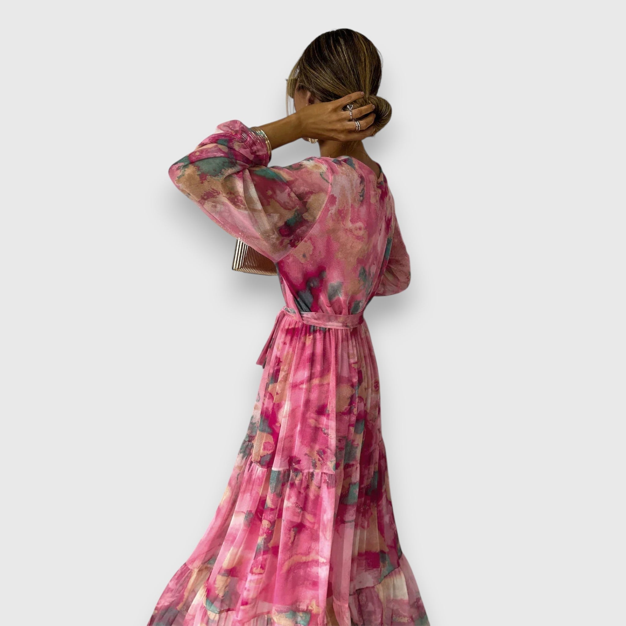 Marielle | Wrap Dress with Floral Pattern