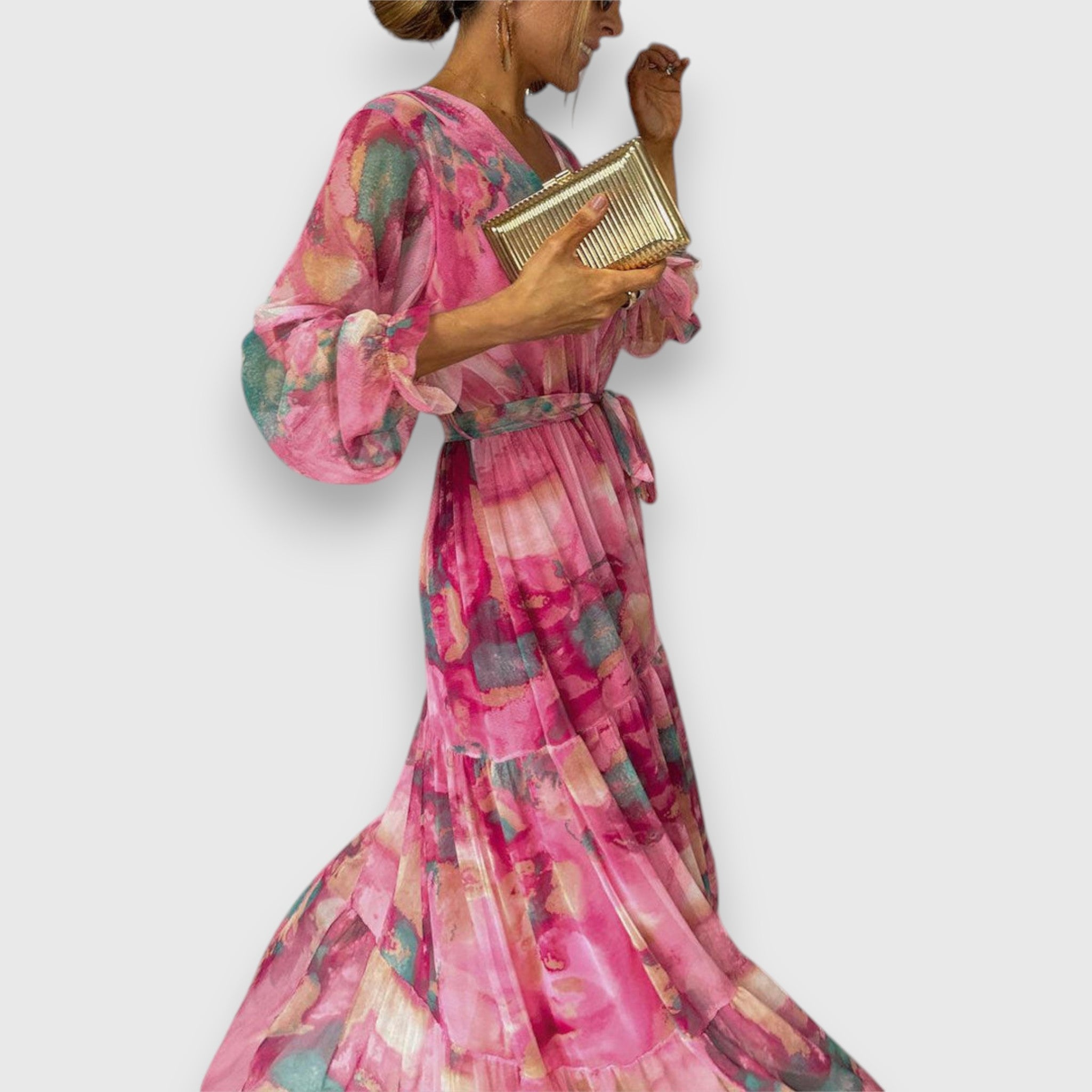 Marielle | Wrap Dress with Floral Pattern