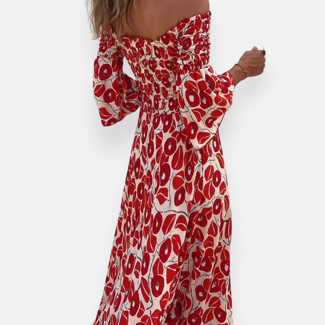 Lysiane | Off-Shoulder Floral Dress
