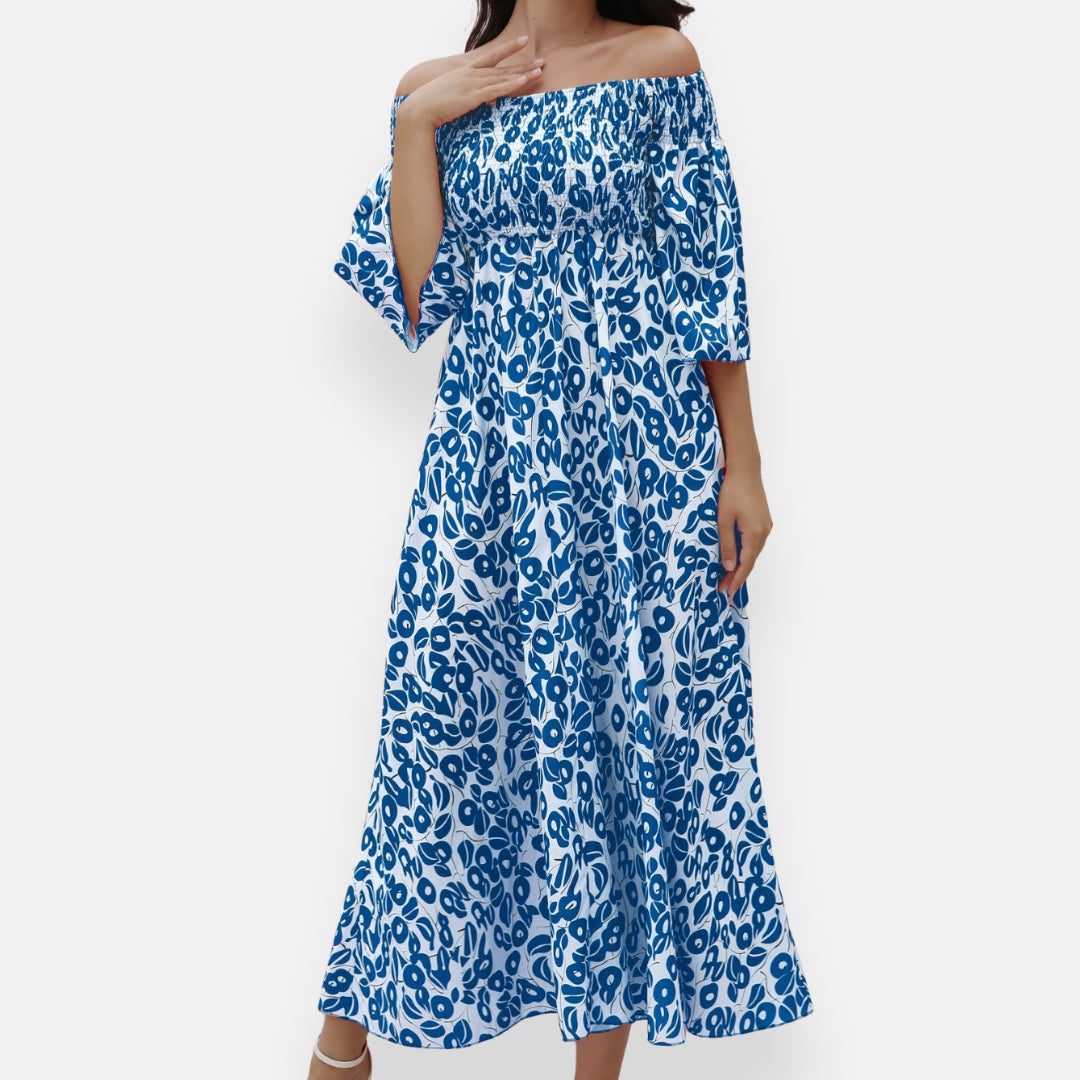 Lysiane | Off-Shoulder Floral Dress