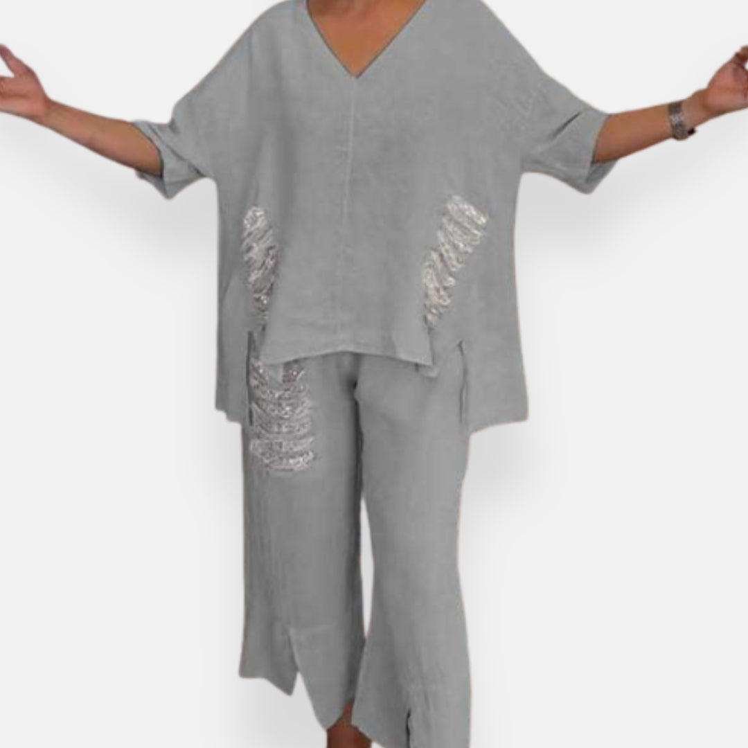 Jeanne | Elegant Two-Piece Summer Set
