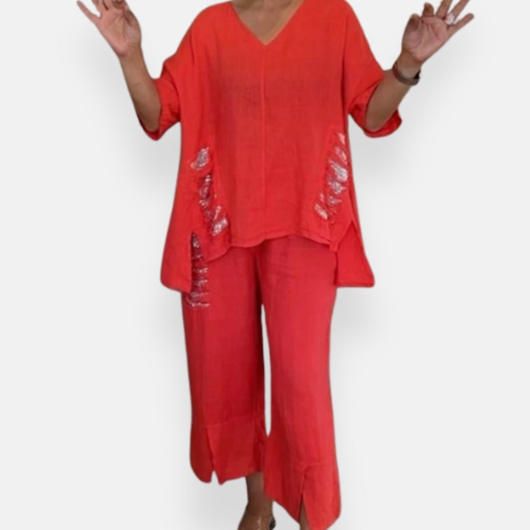 Jeanne | Elegant Two-Piece Summer Set