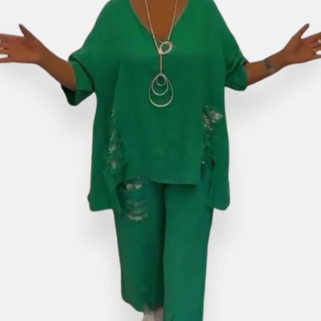 Jeanne | Elegant Two-Piece Summer Set