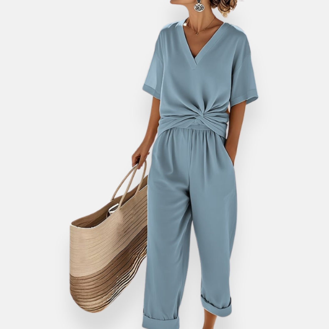 Nolia | Front Knot Jumpsuit
