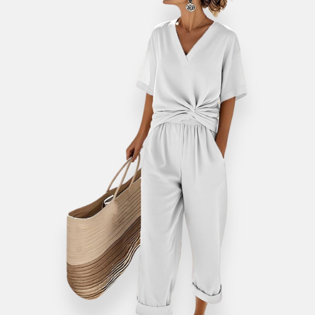 Nolia | Front Knot Jumpsuit