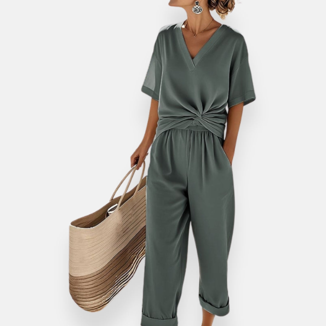 Nolia | Front Knot Jumpsuit