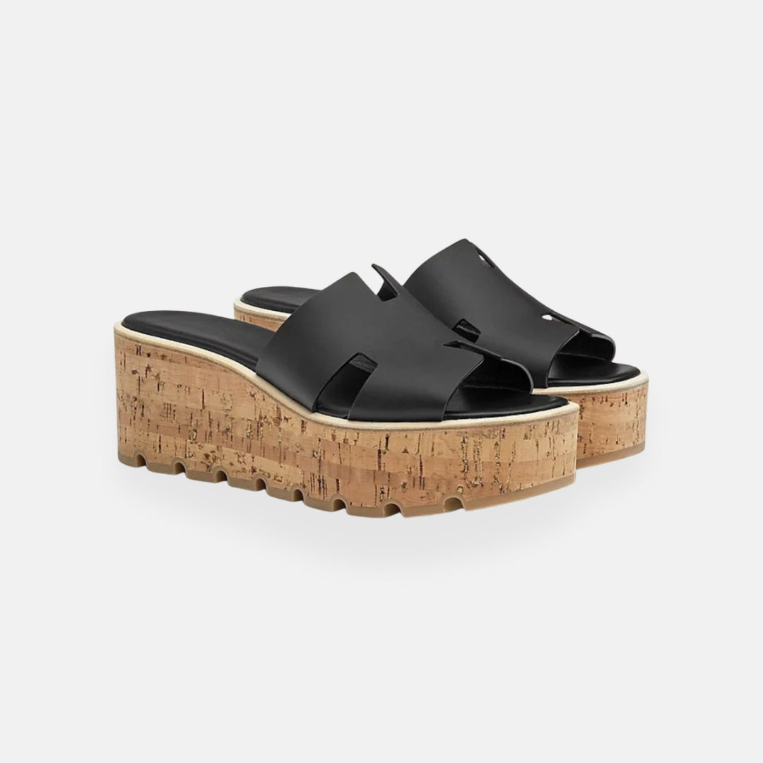 Lana | Platform Mules with Cork Sole