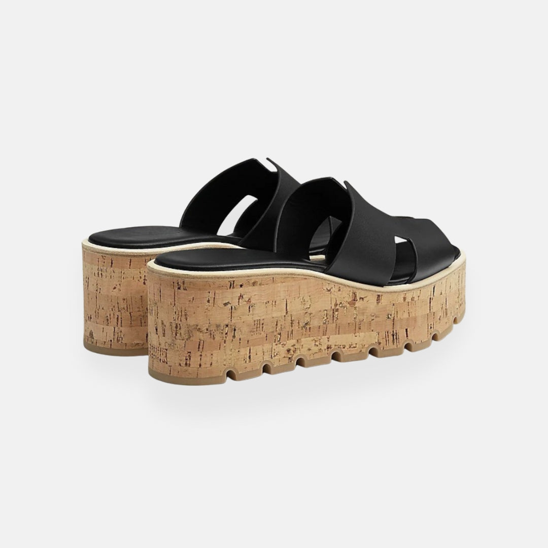 Lana | Platform Mules with Cork Sole