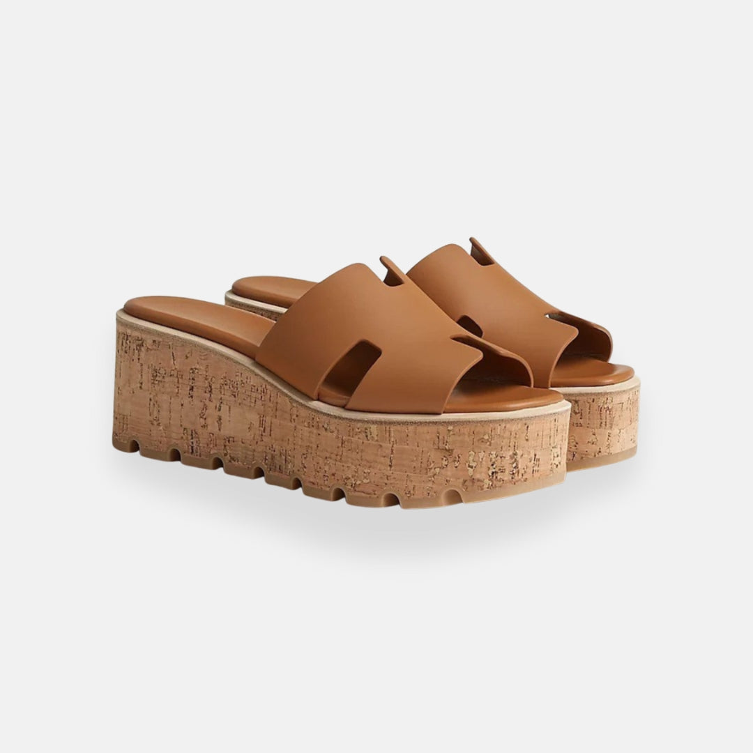 Lana | Platform Mules with Cork Sole