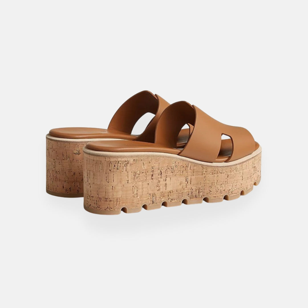 Lana | Platform Mules with Cork Sole