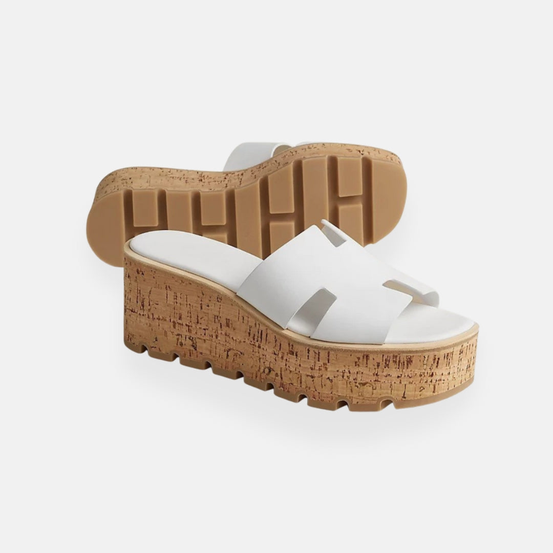 Lana | Platform Mules with Cork Sole