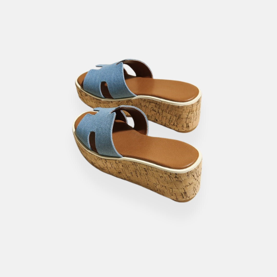 Carmina | Platform Mules with Cork Sole