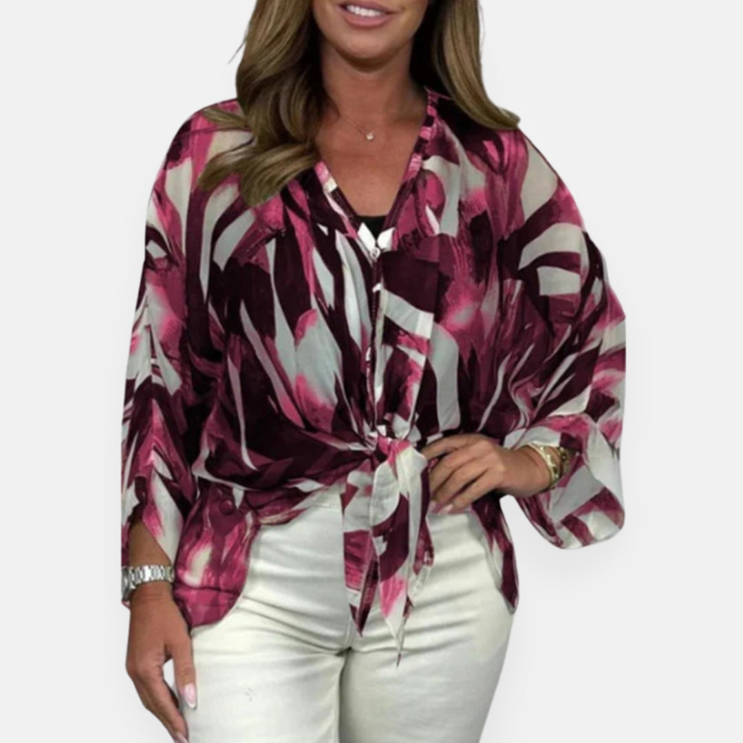 Wilna | Lightweight Blouse with Abstract Print