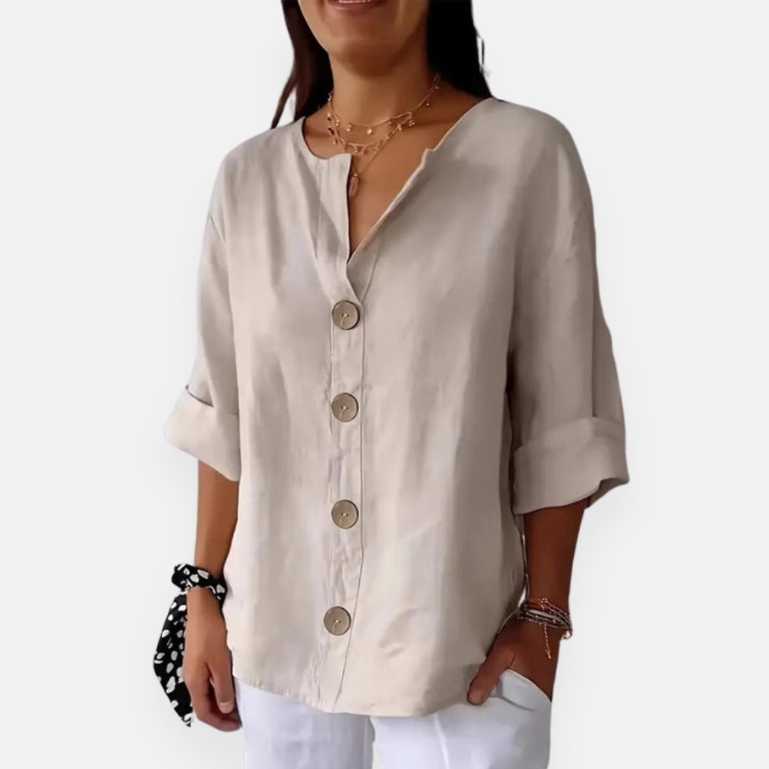Laurisse | Elegant Button Blouse