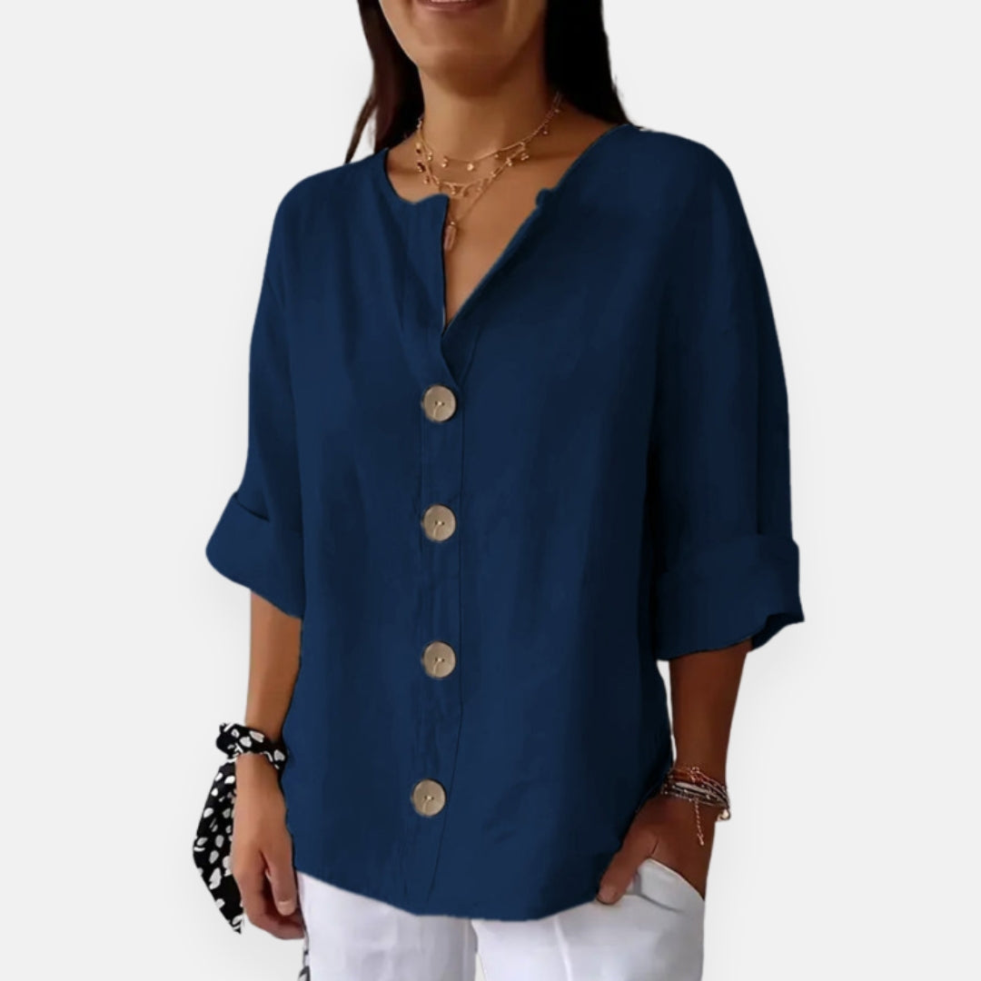 Laurisse | Elegant Button Blouse
