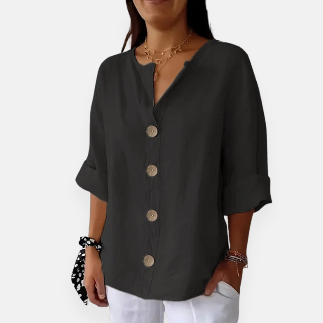 Laurisse | Elegant Button Blouse