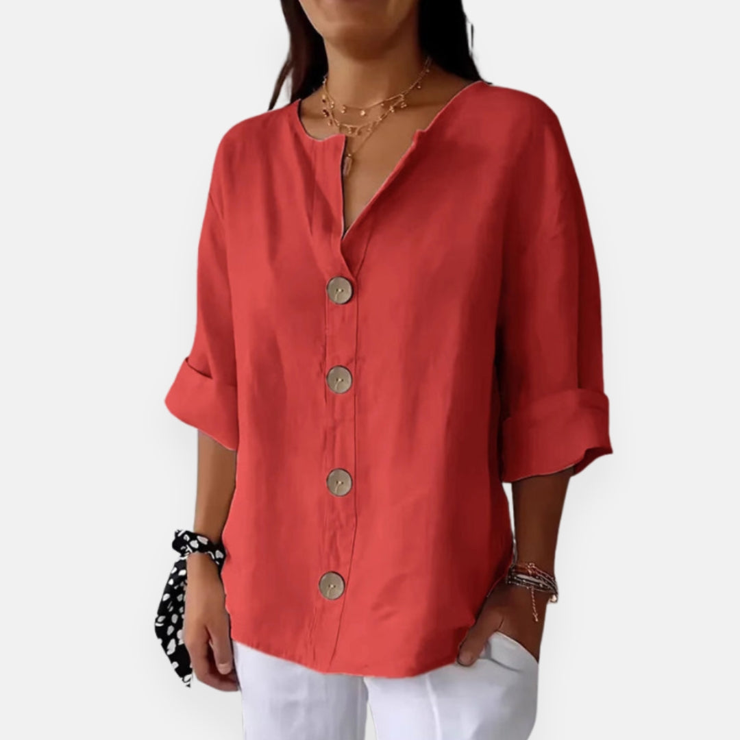 Laurisse | Elegant Button Blouse