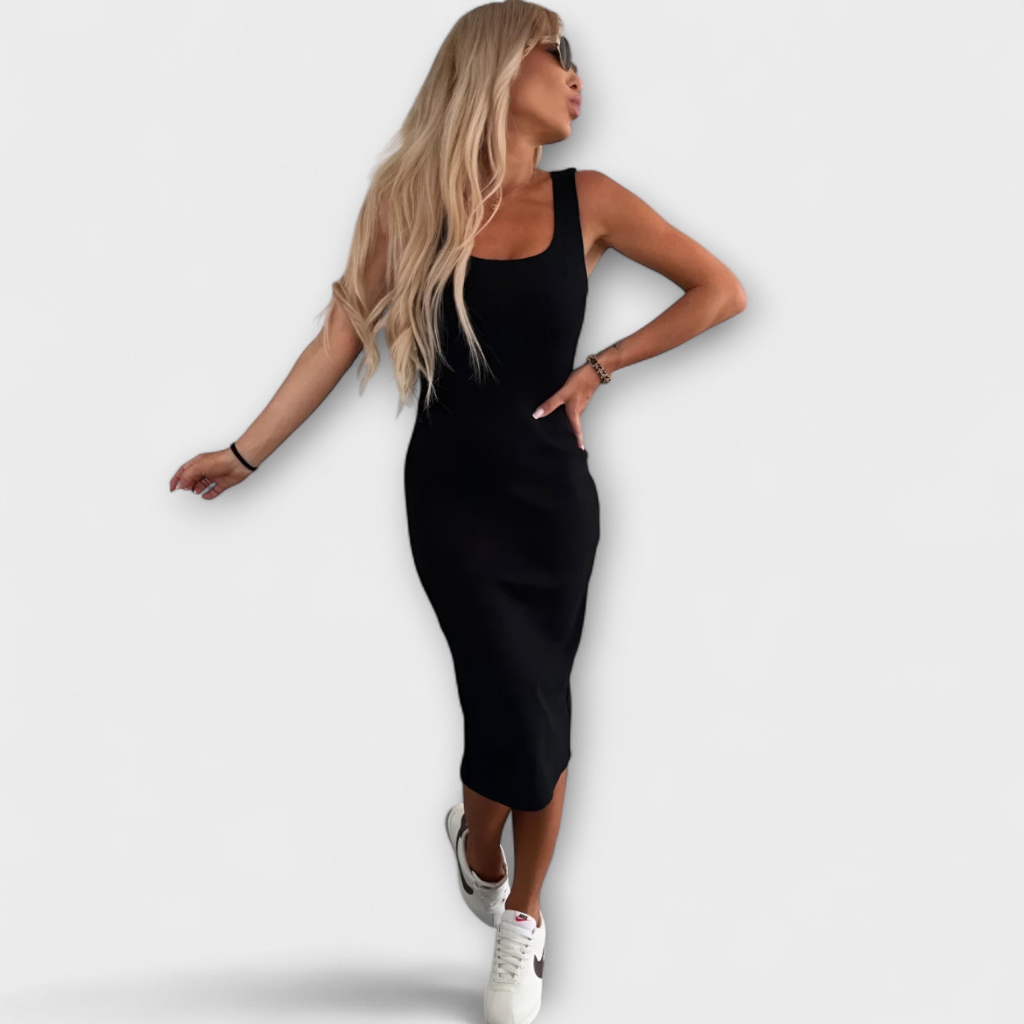 Manon | Comfortable Midi Dress & Cardigan