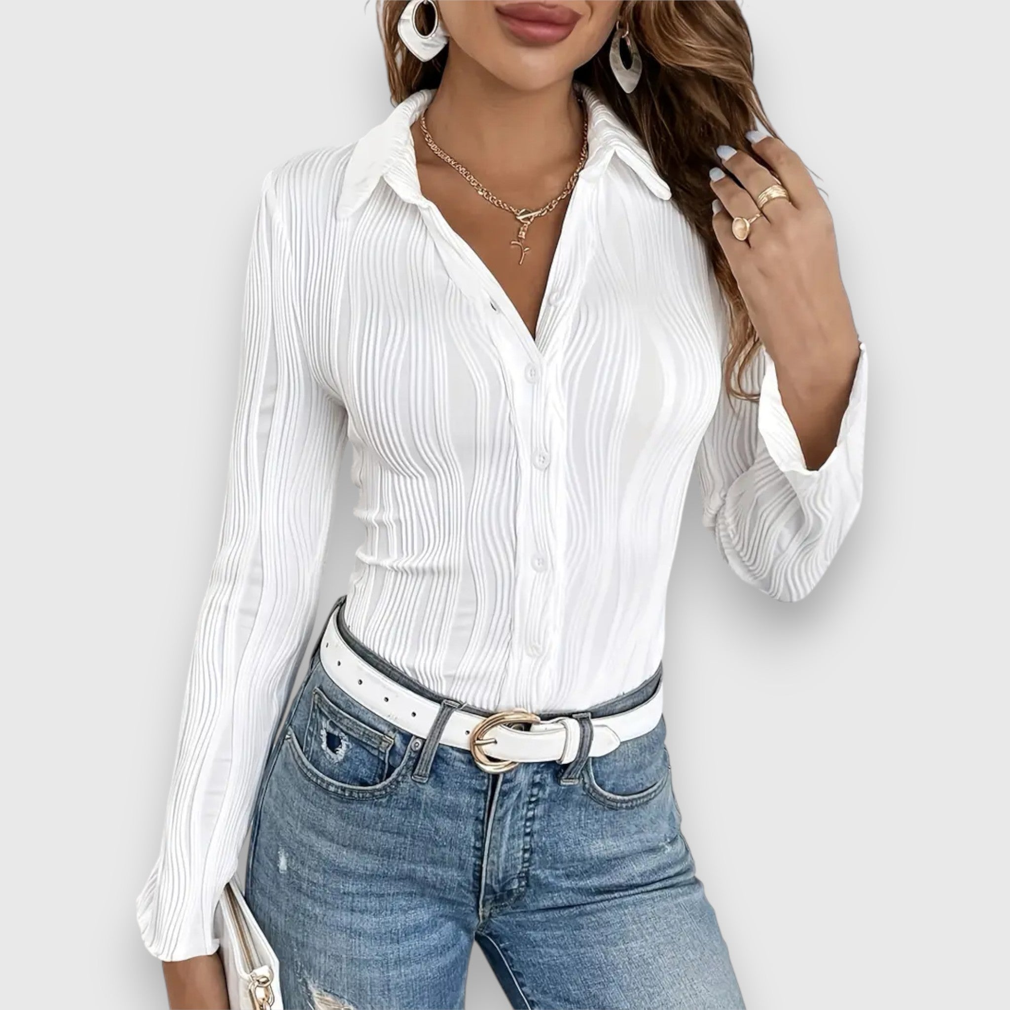 Karina | Chic V-Neck Blouse