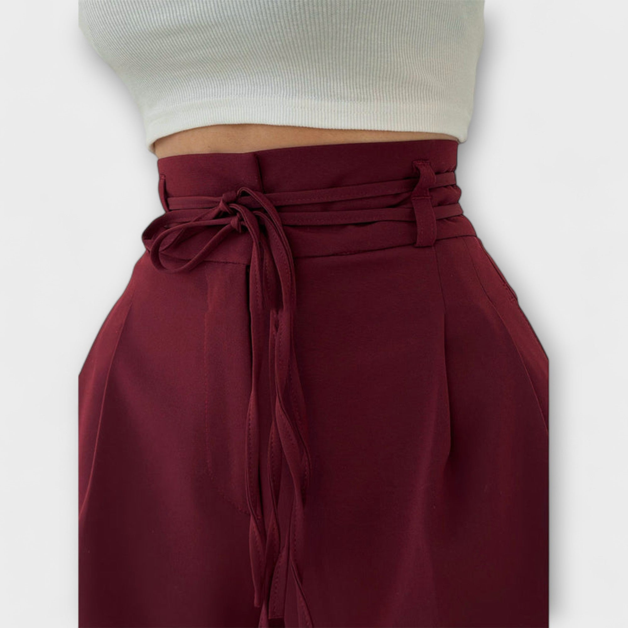 Jill | Lace-Up Casual Pants