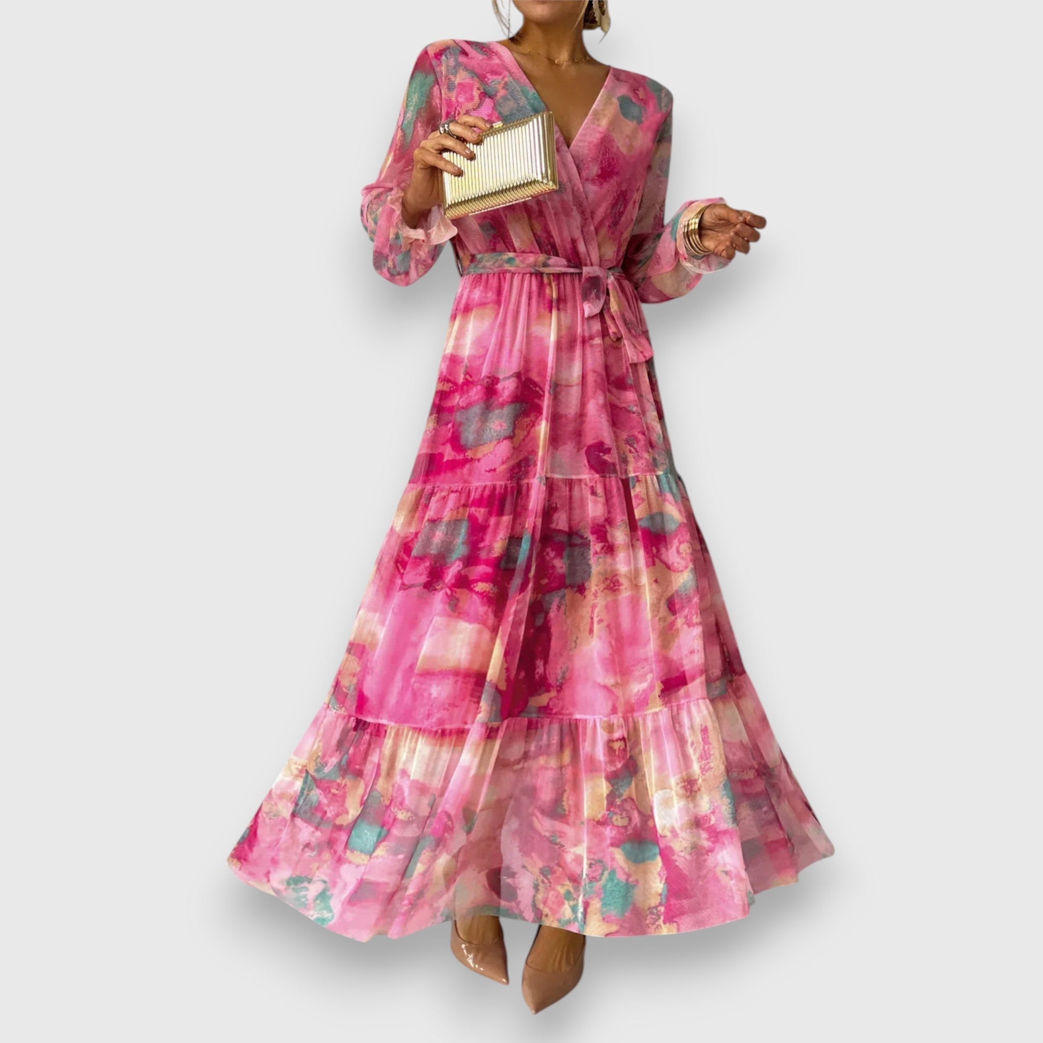 Marielle | Wrap Dress with Floral Pattern