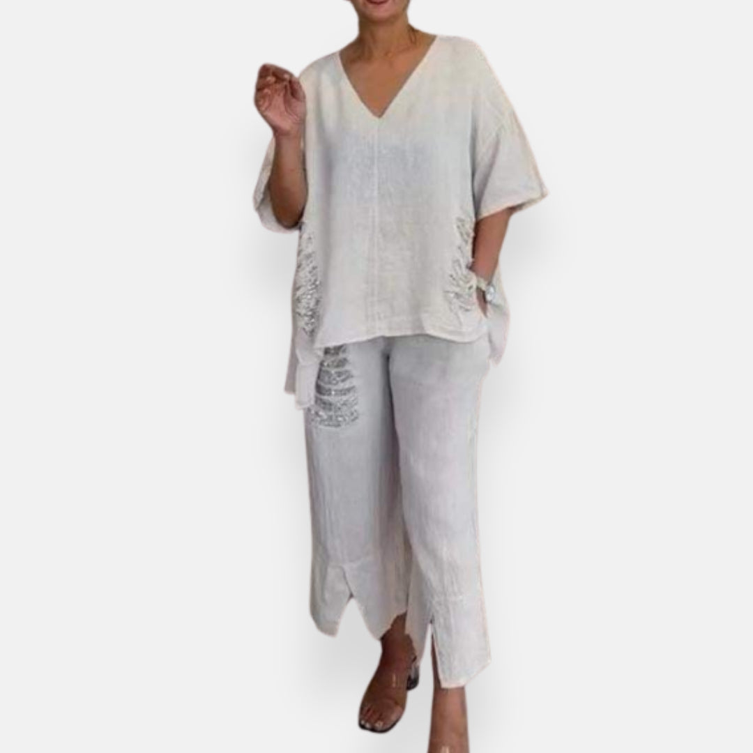 Jeanne | Elegant Two-Piece Summer Set