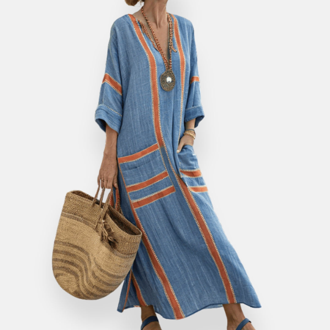 Édith | Kaftan Dress with Exotic Touches