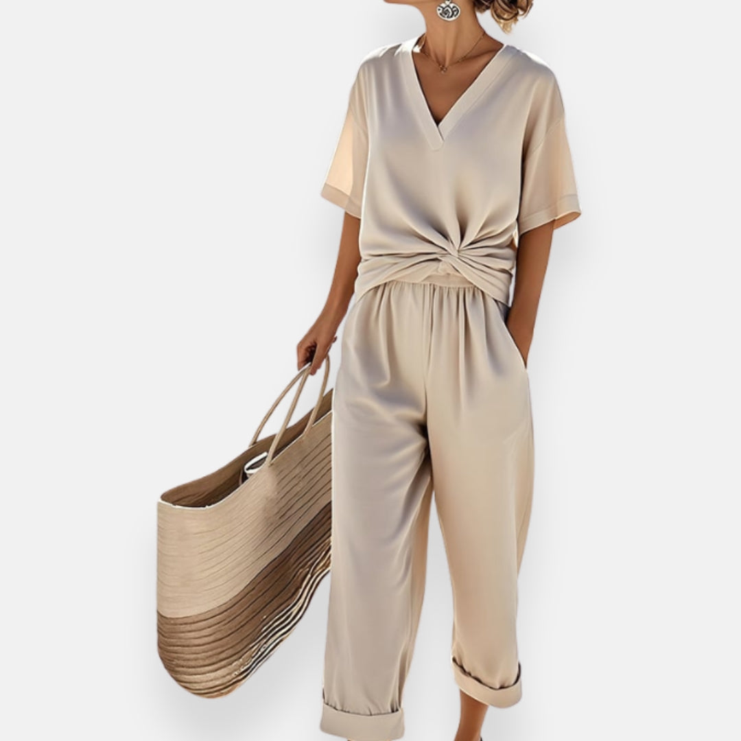 Nolia | Front Knot Jumpsuit