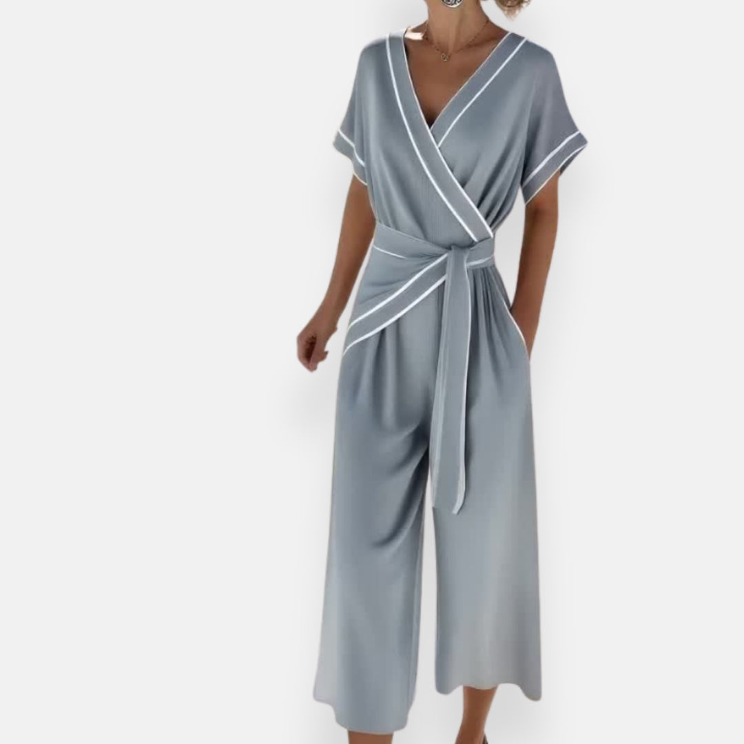 Ysanne | Wrap Jumpsuit with Trim