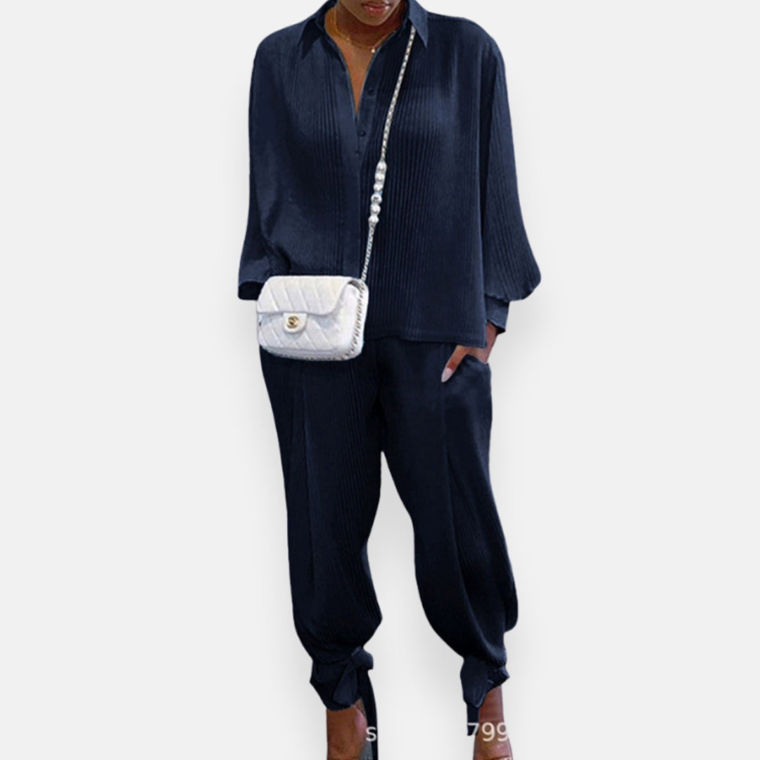 Maguelone | White Pleated Fluid Set