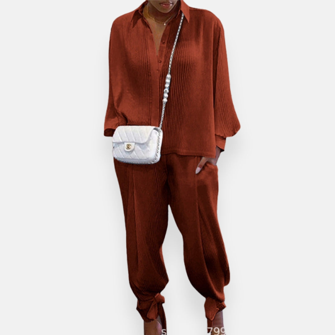 Maguelone | White Pleated Fluid Set