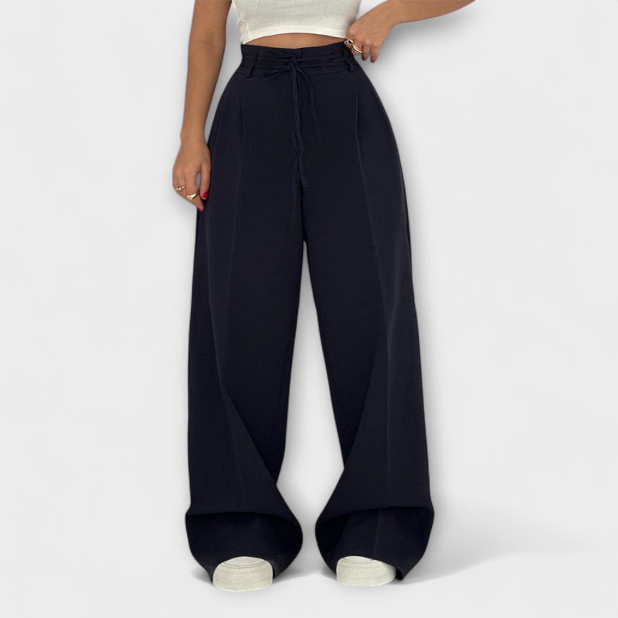 Jill | Lace-Up Casual Pants