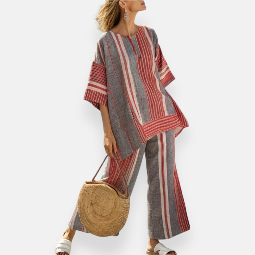 Cyrielle | Oversized Striped Set