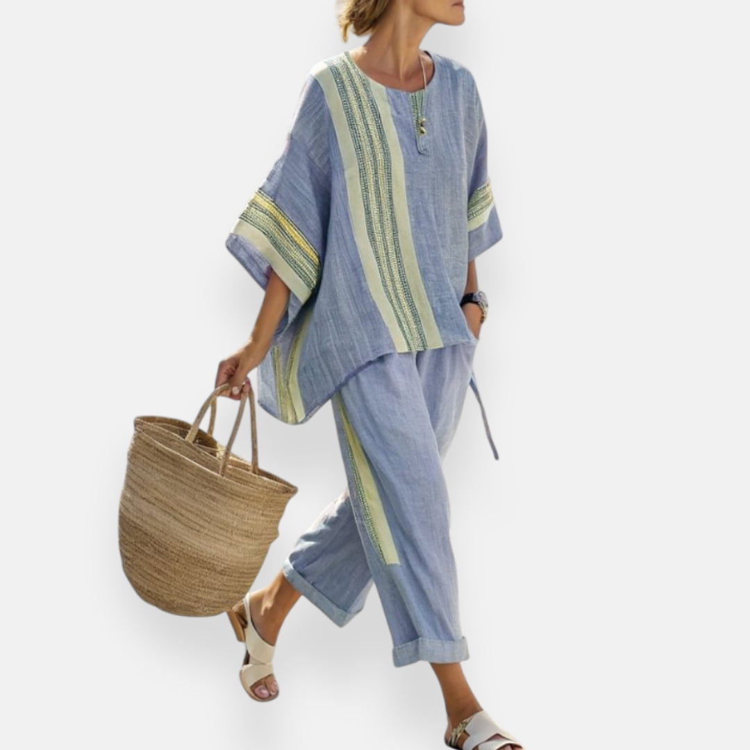 Wanda | Loose Woven Stripe Set
