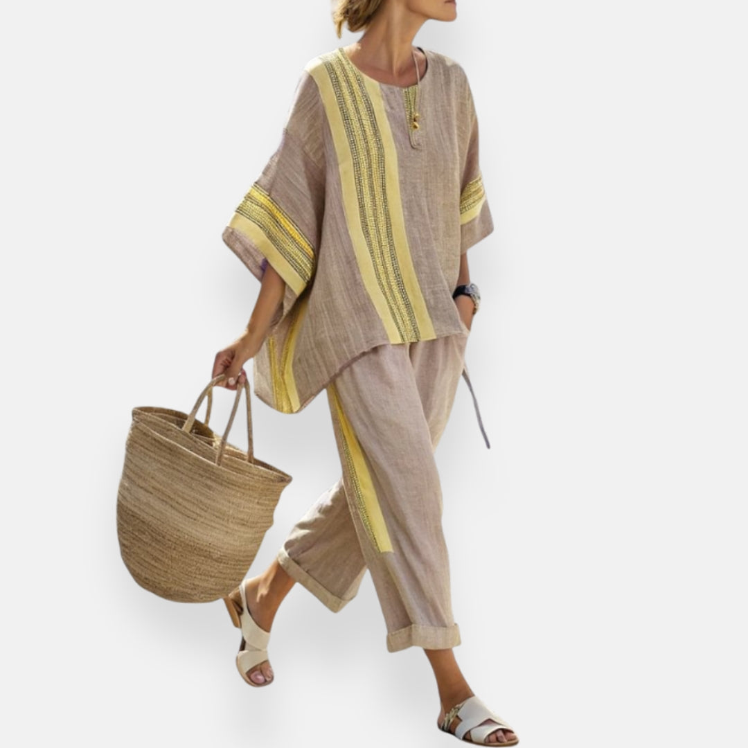 Wanda | Loose Woven Stripe Set