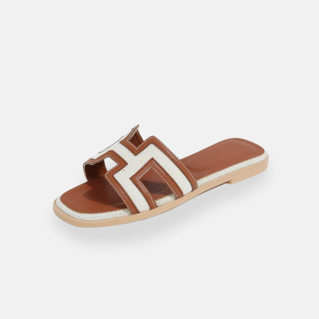 Alma | Woven Open-Toe Mules