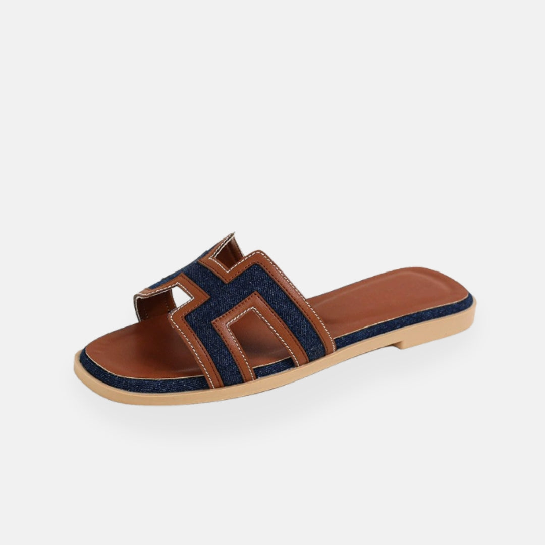 Alma | Woven Open-Toe Mules
