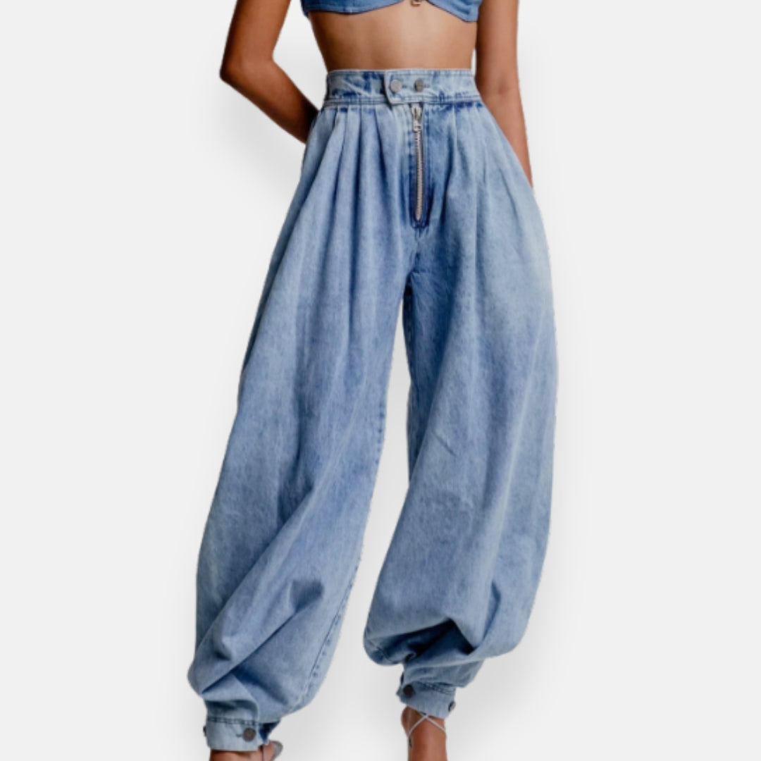 Una | High-waisted balloon jeans