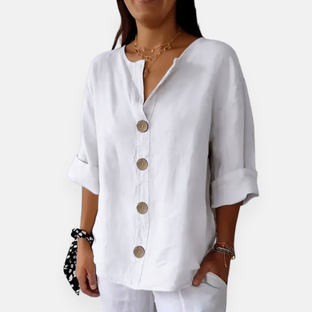 Laurisse | Elegant Button Blouse