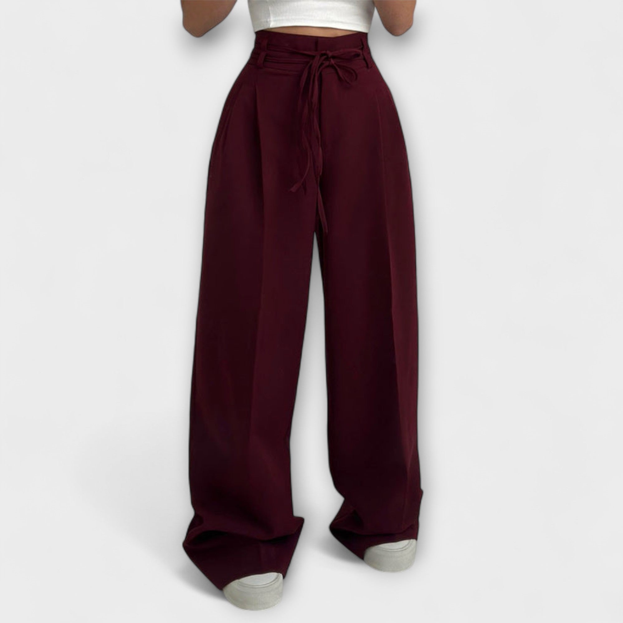 Jill | Lace-Up Casual Pants