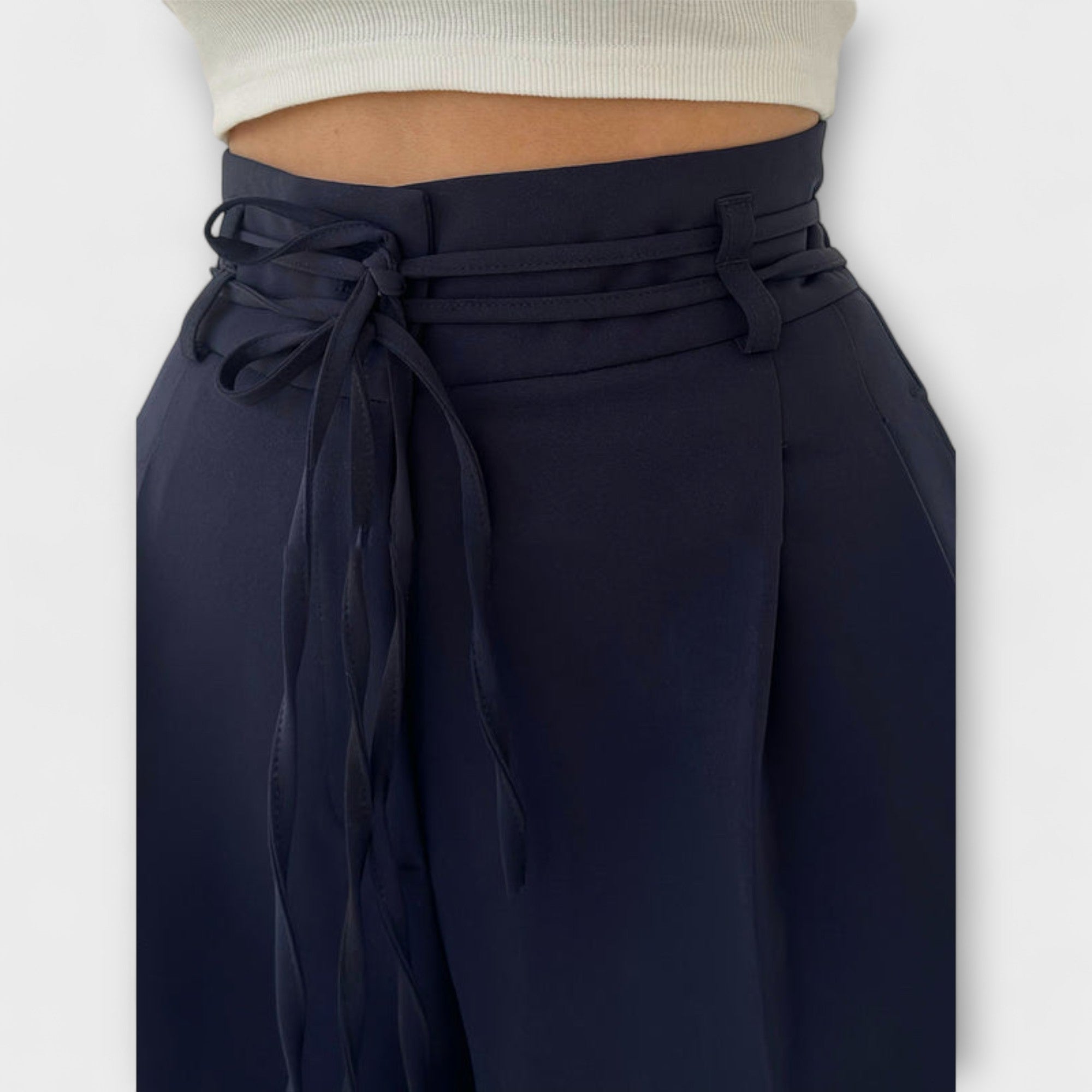 Jill | Lace-Up Casual Pants