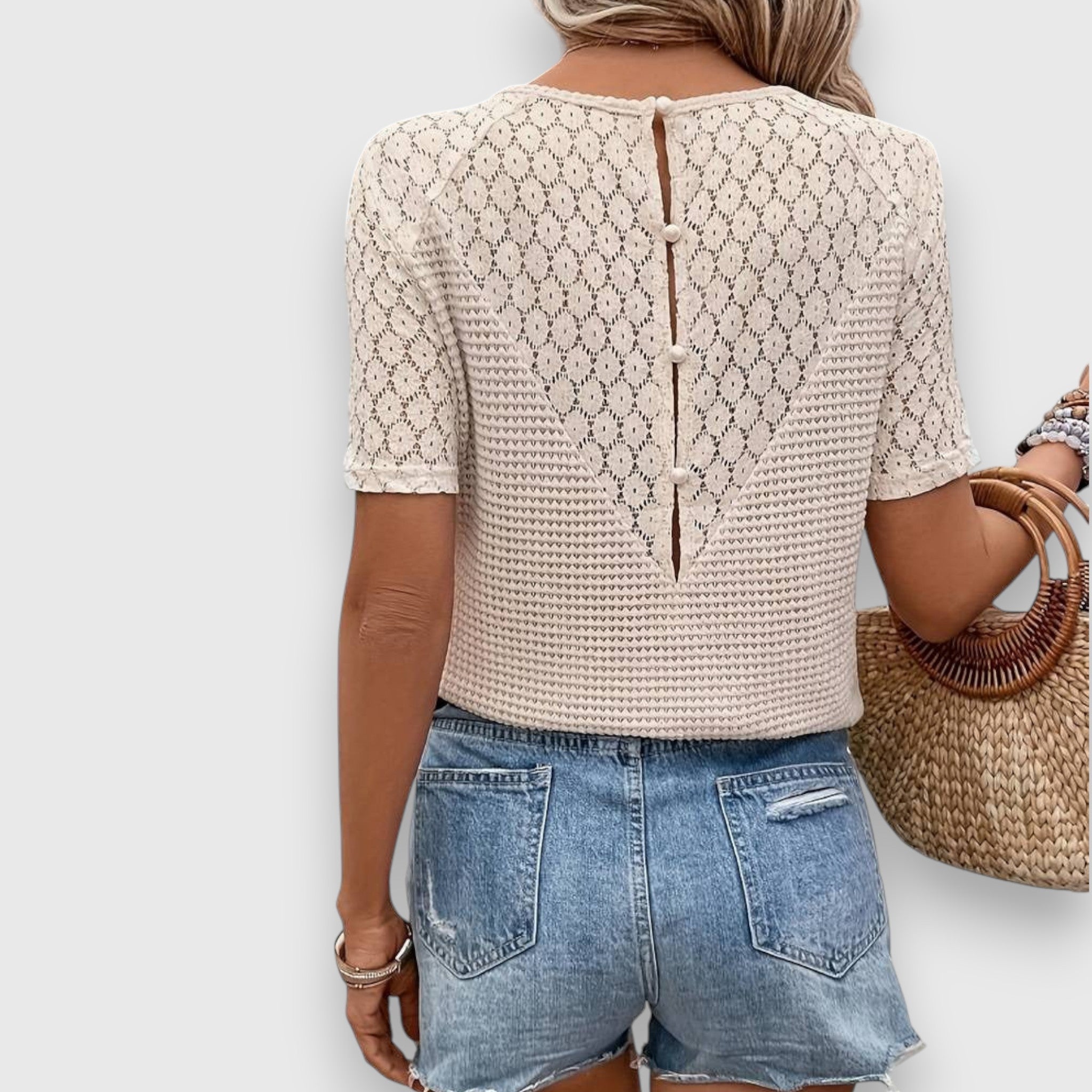 Emanie | Lightweight Short Sleeve Blouse
