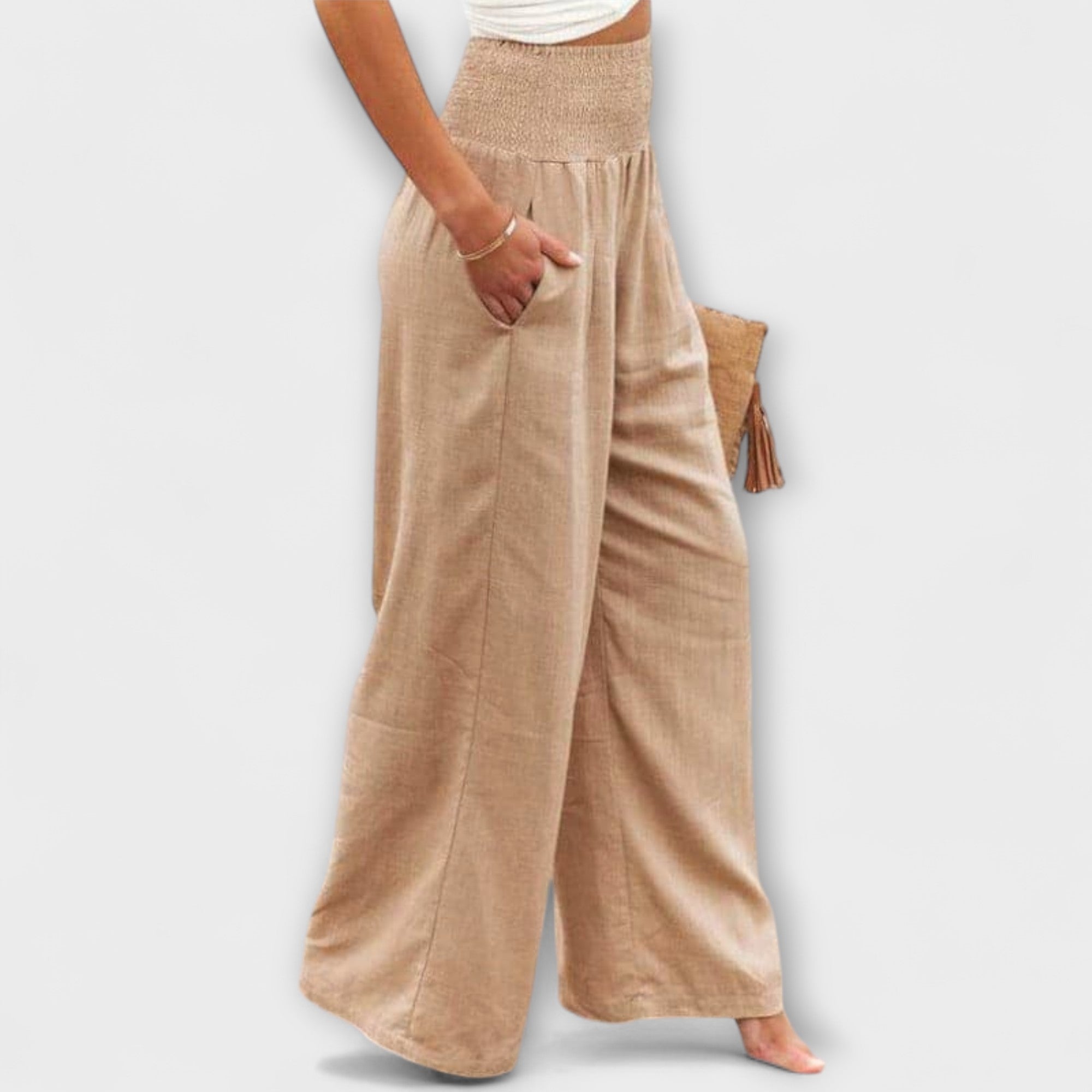 Thearya | Casual Wide-Leg Linen Pants