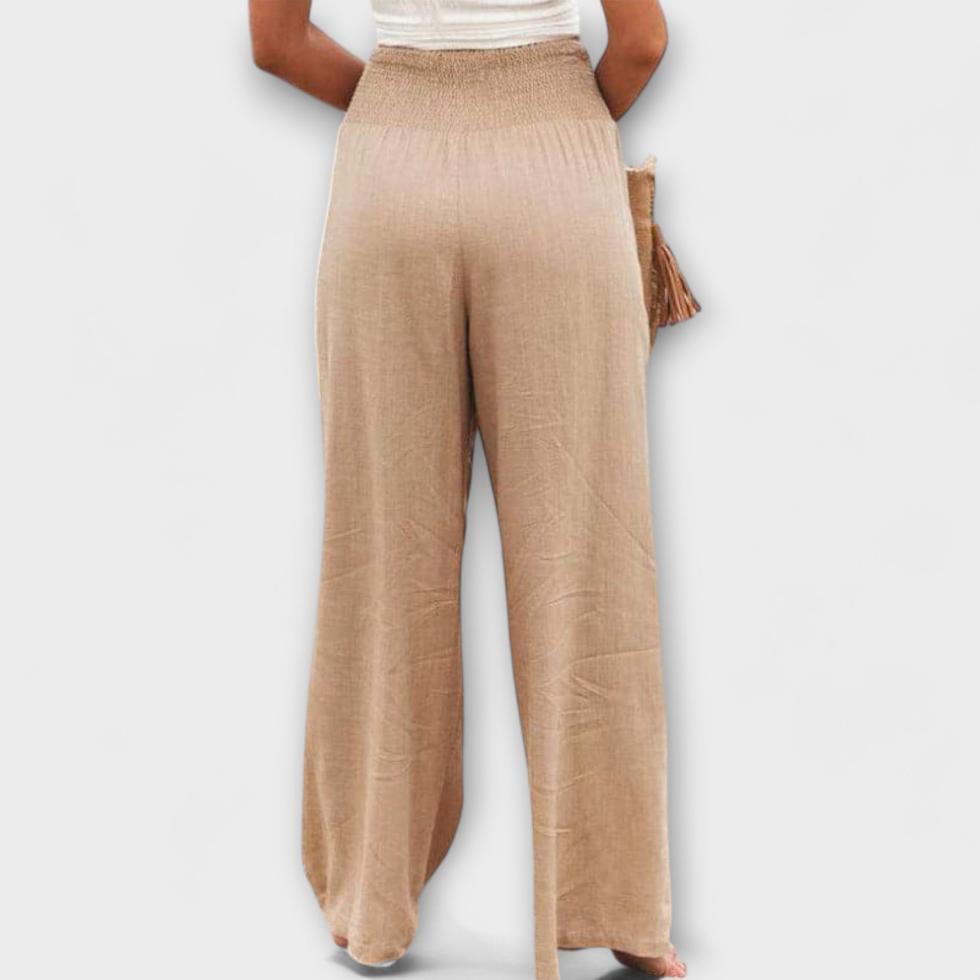 Thearya | Casual Wide-Leg Linen Pants