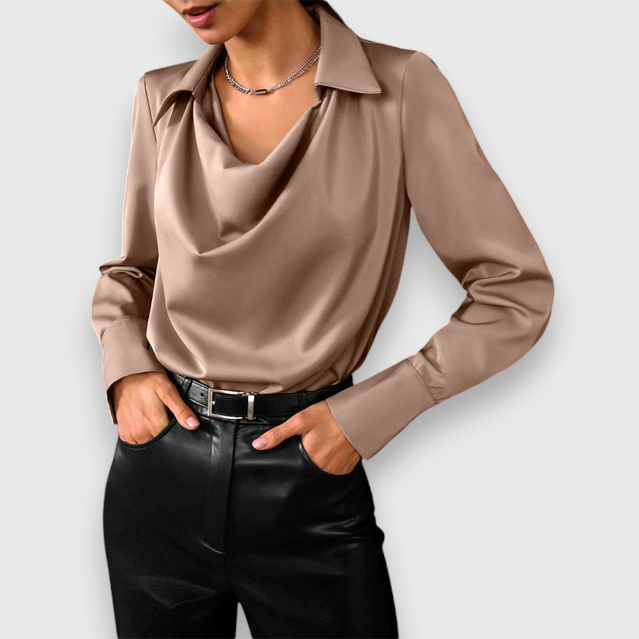 Alisa | Fluid Satin Blouse