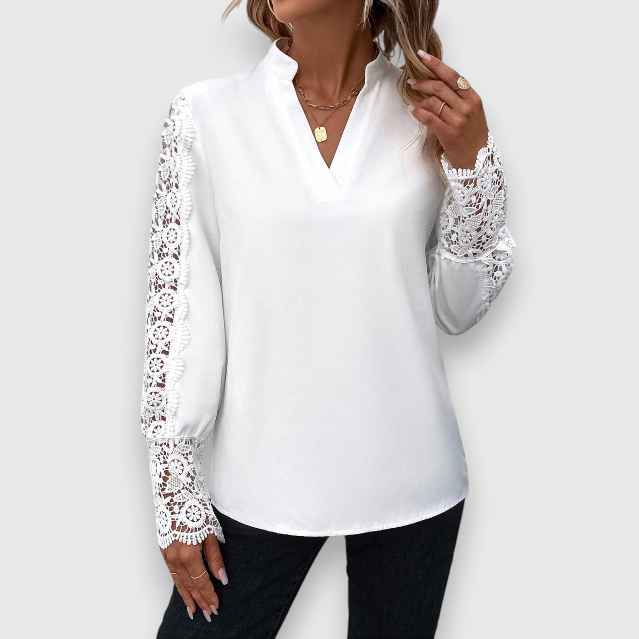 Bella | Long Sleeve Sheer Blouse