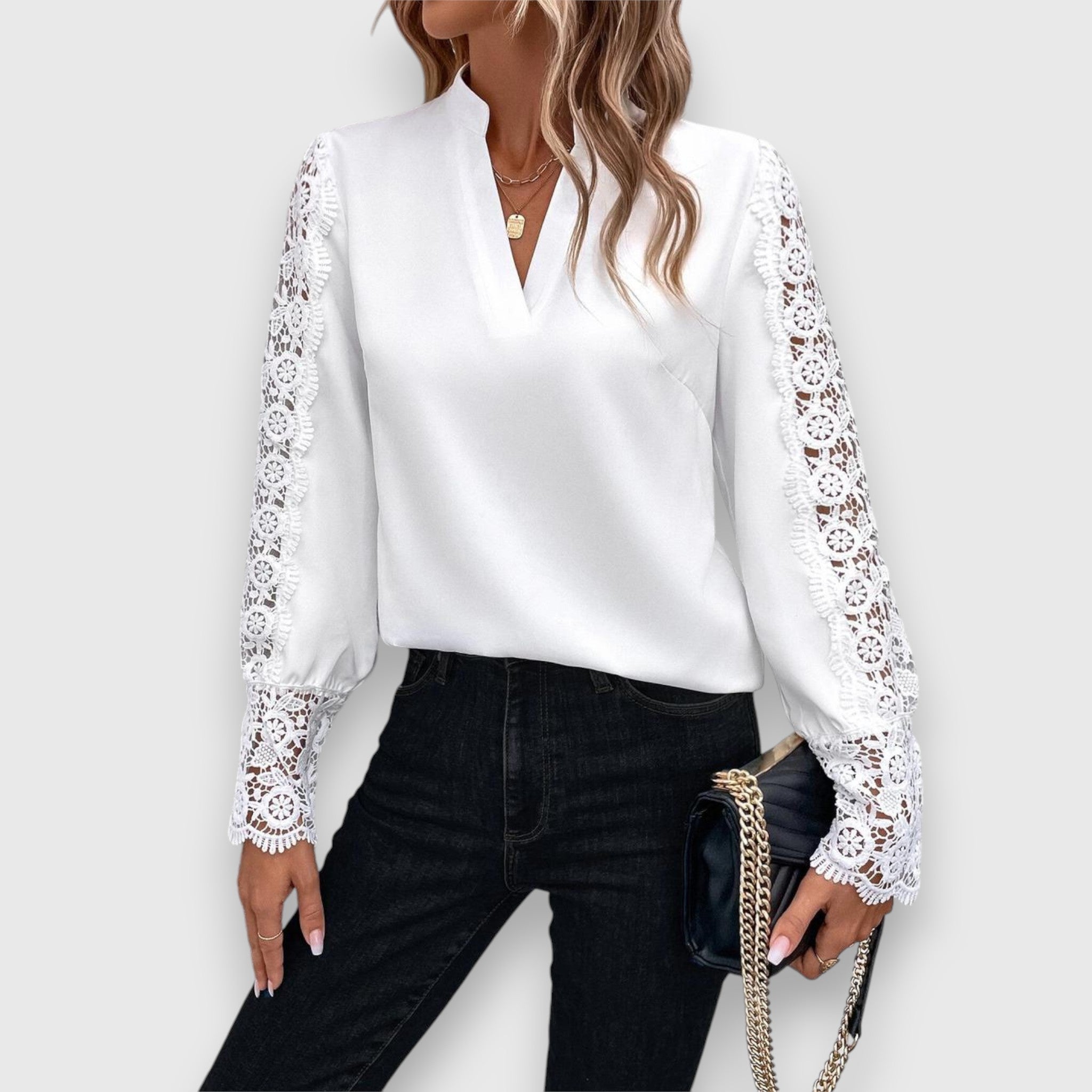 Bella | Long Sleeve Sheer Blouse