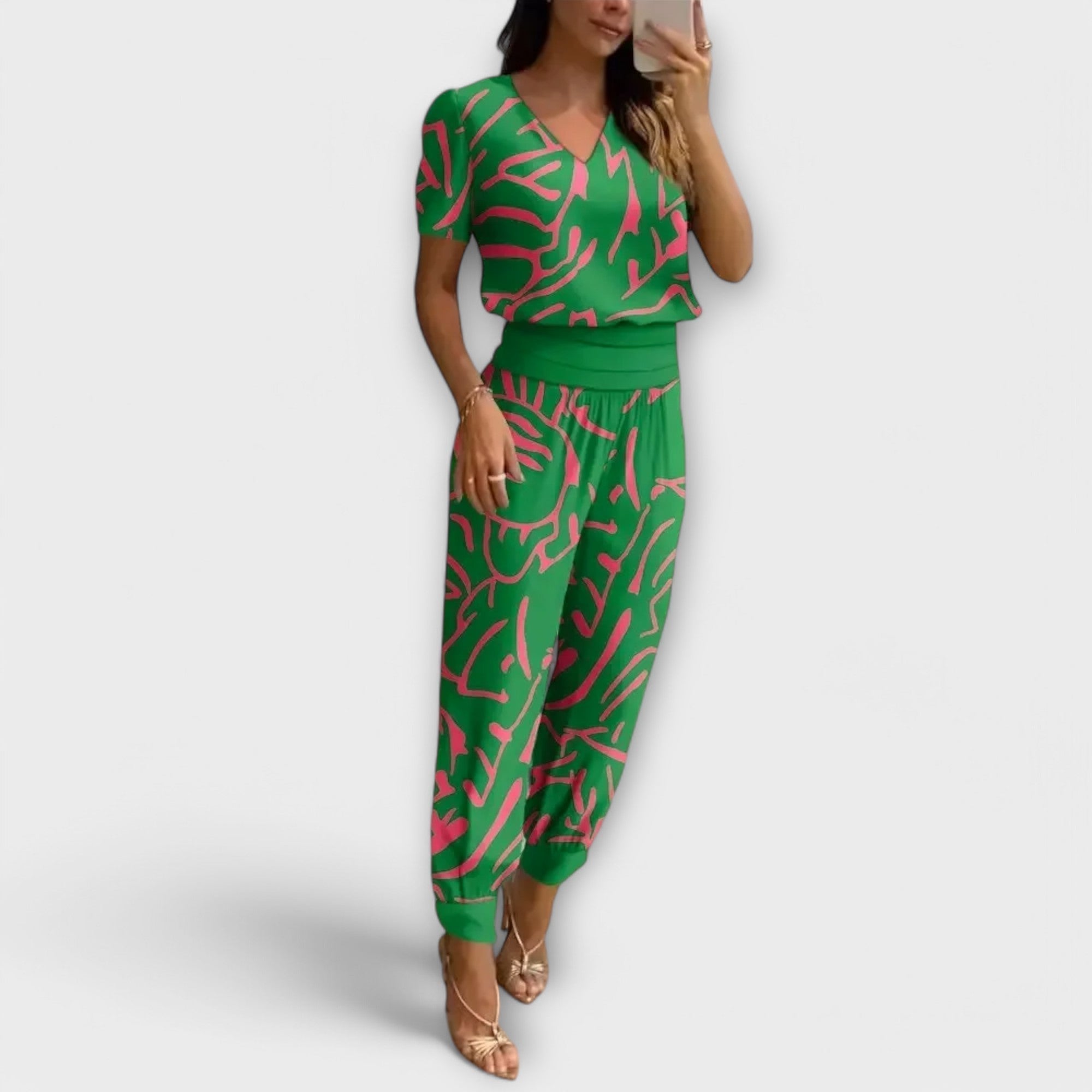 Irmelin | Elegant Set with Top and Pants